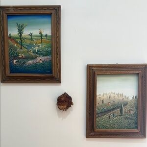 Framed Landscape Paintings Set